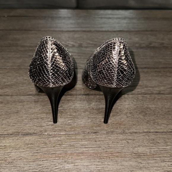 Zara Trafaluc metallic snakeskin heels - Picture 6 of 9